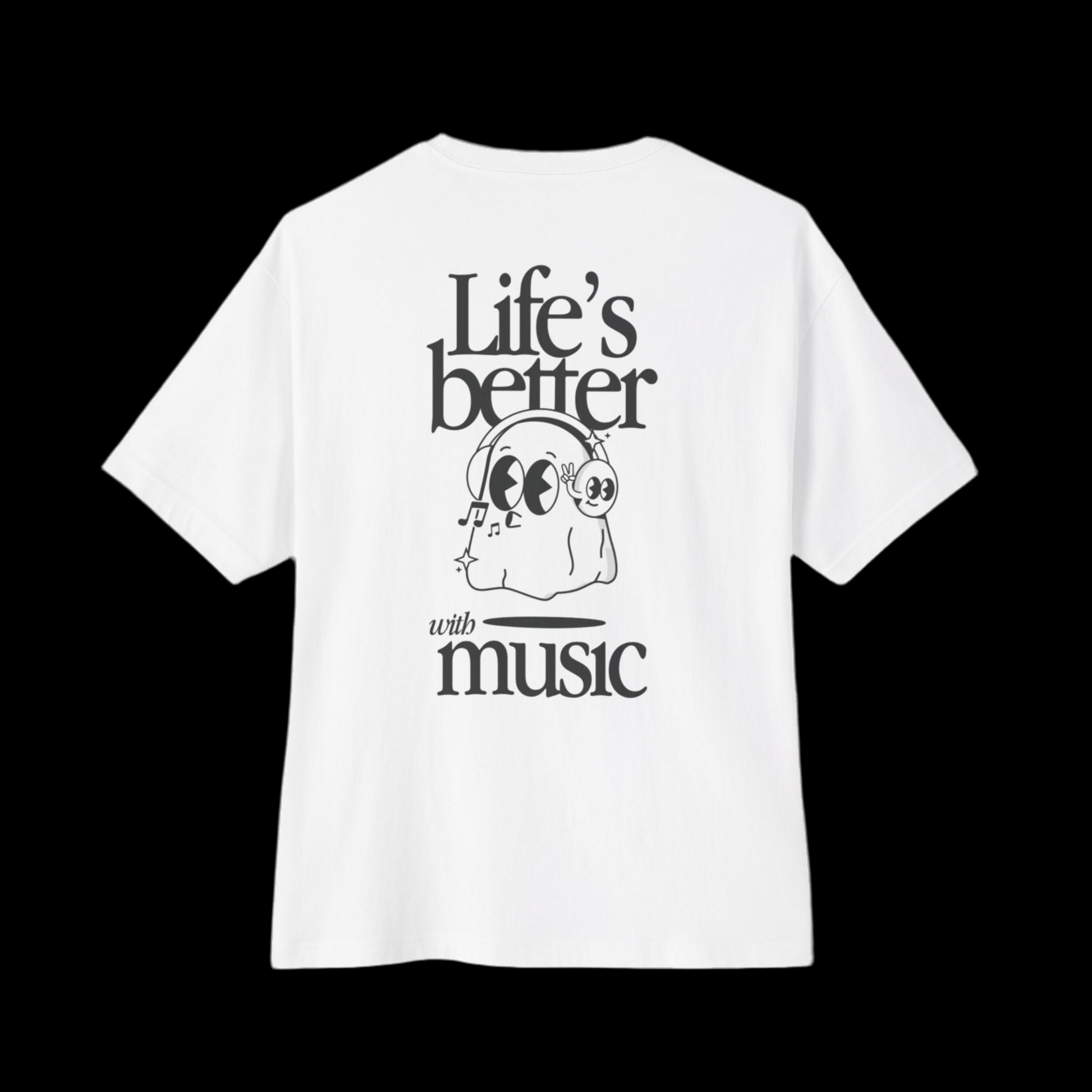 music lover oversized vintage tee