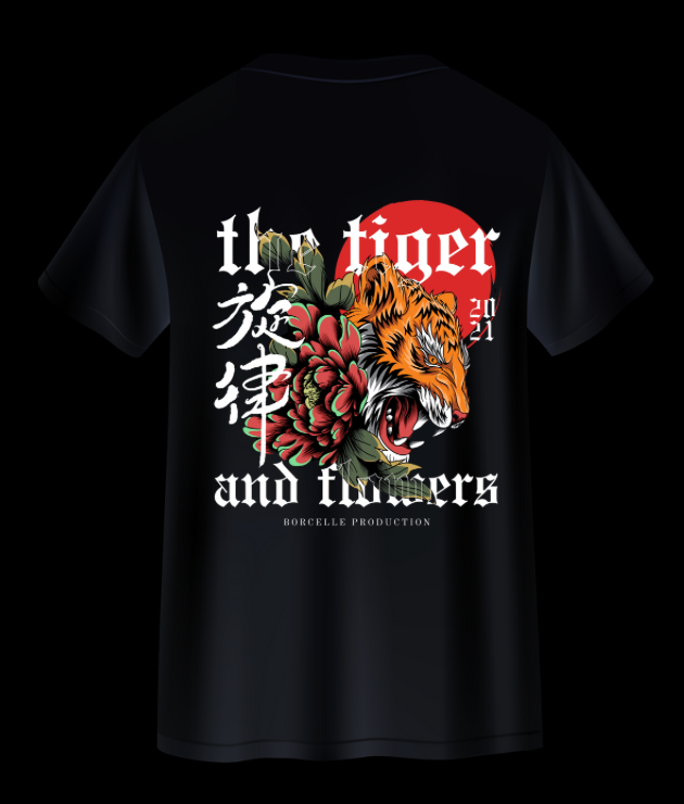 bold tiger graphic tee