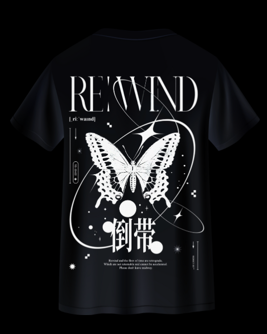 butterfly graphic oversized tee